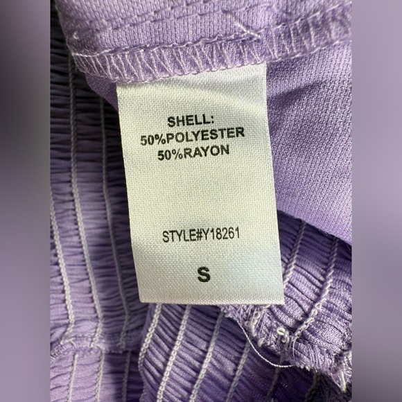 The Impeccable Pig Smocked Ruffle Tank Top‎ – Lavender – Size Small - Picture 4 of 5